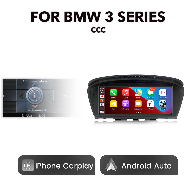 BMW E-Series 2003 - 2012 8.8" Multimedia Touchscreen Display + Built-in Wireless Carplay & Android Auto