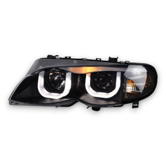 EuroLuxe BMW 3 Series E46 Angel LED Headlights (2002 - 2006) (Plug & Play)