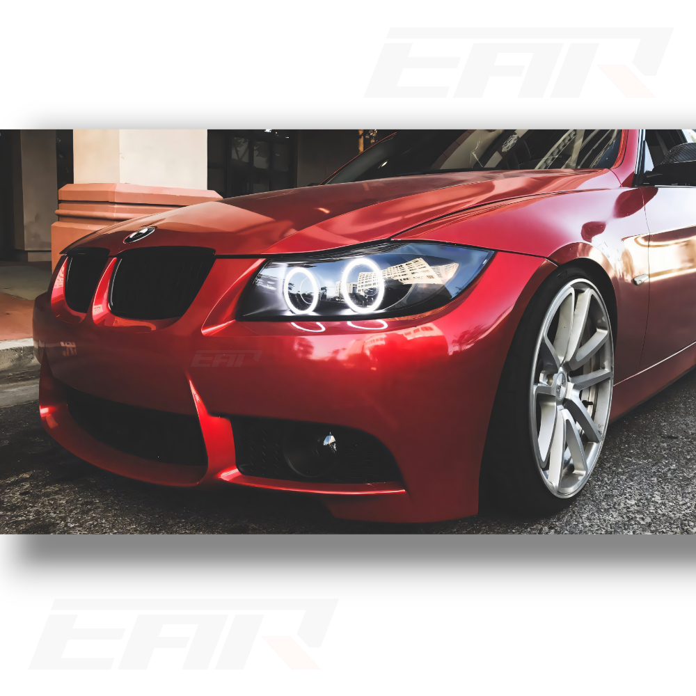 EuroLuxe BMW 3 Series E90 Angel LED Headlights (2005 - 2012) (Plug & Play)