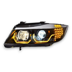 EuroLuxe BMW 3 Series E90 3D LED Headlights (2005 - 2012) (Plug & Play)