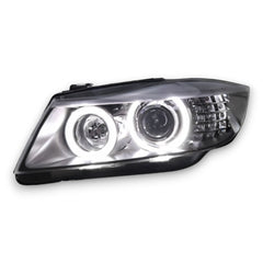 EuroLuxe BMW 3 Series E90 Angel LED Headlights (2005 - 2012) (Plug & Play)