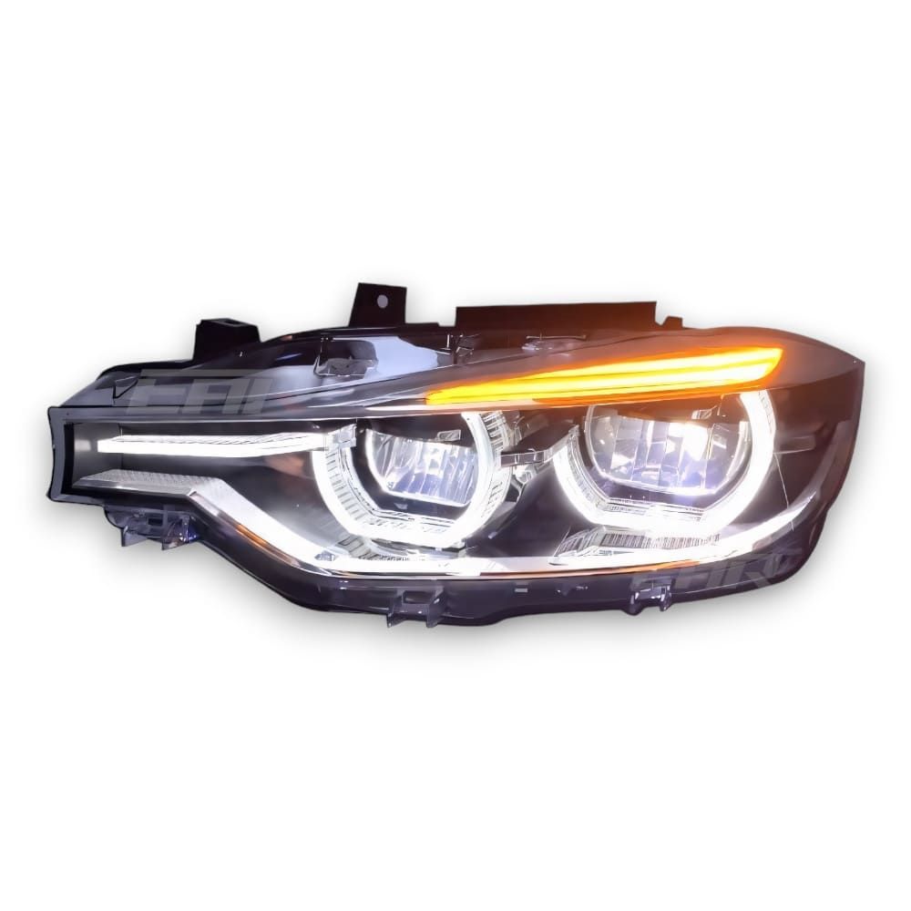 EuroLuxe BMW 3 Series F30 LCI Style Angel LED Headlights (2011 - 2019) (Plug & Play)