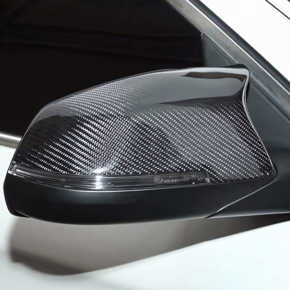 ECI+ BMW 5, 6 & 7 Series LCI (F10/F11/F18/F07/F06/F12/F13/F01/F02) M Style Mirror Cap Replacement | Carbon Fiber | 2013 - 2017