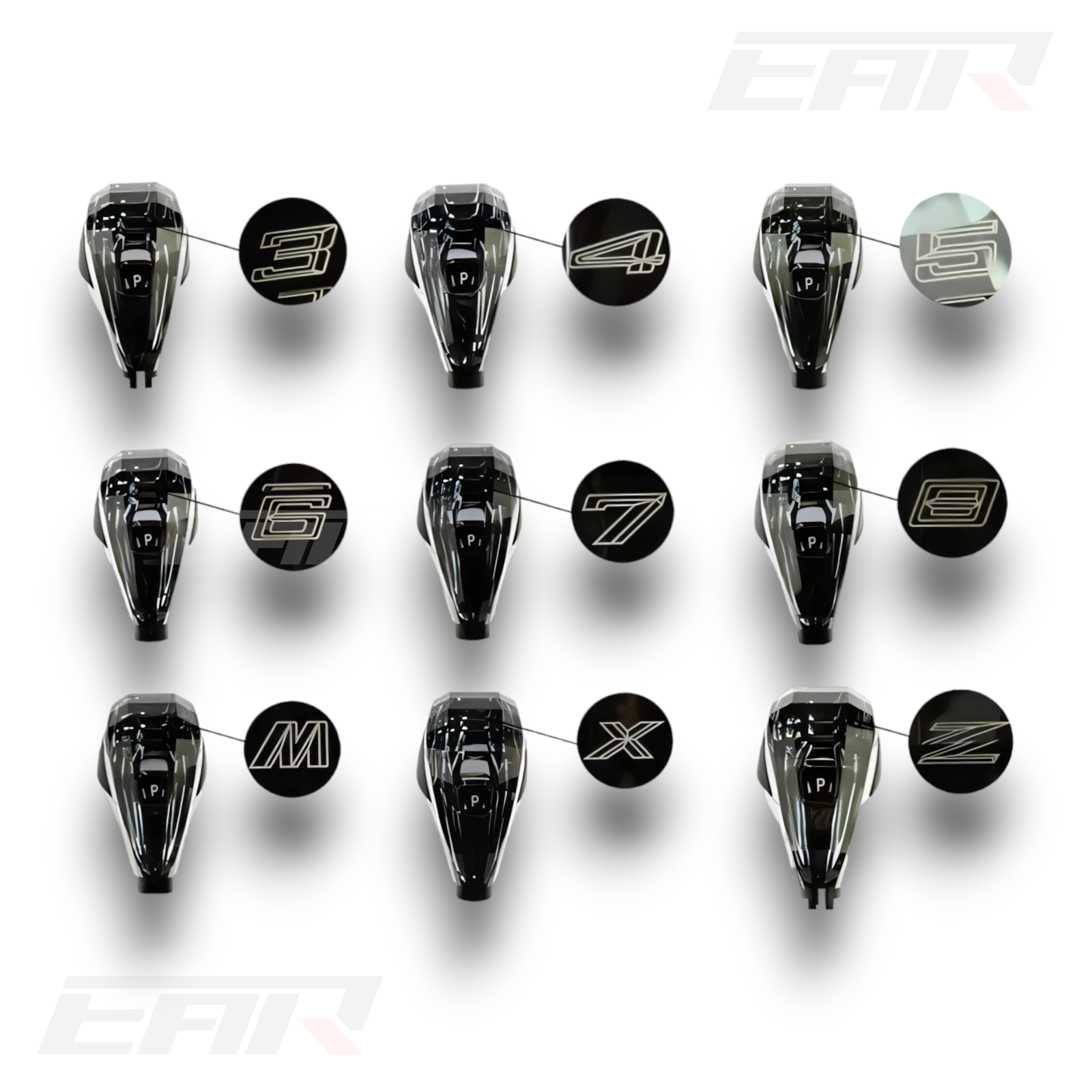 BMW Crystal Series Gear Knob Shifter Set