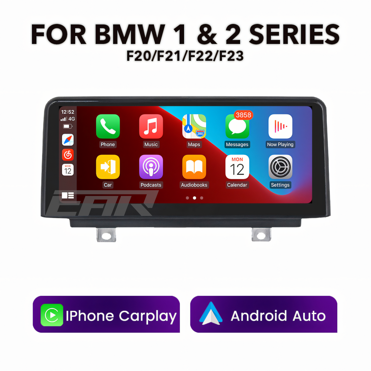 BMW F-Series 1 & 2 Series F20/F21/F22/F23 8.8"/10.25" Multimedia Touchscreen Display + Built-in Wireless CarPlay & Android Auto | 2012 - 2016 (LHD | RHD)