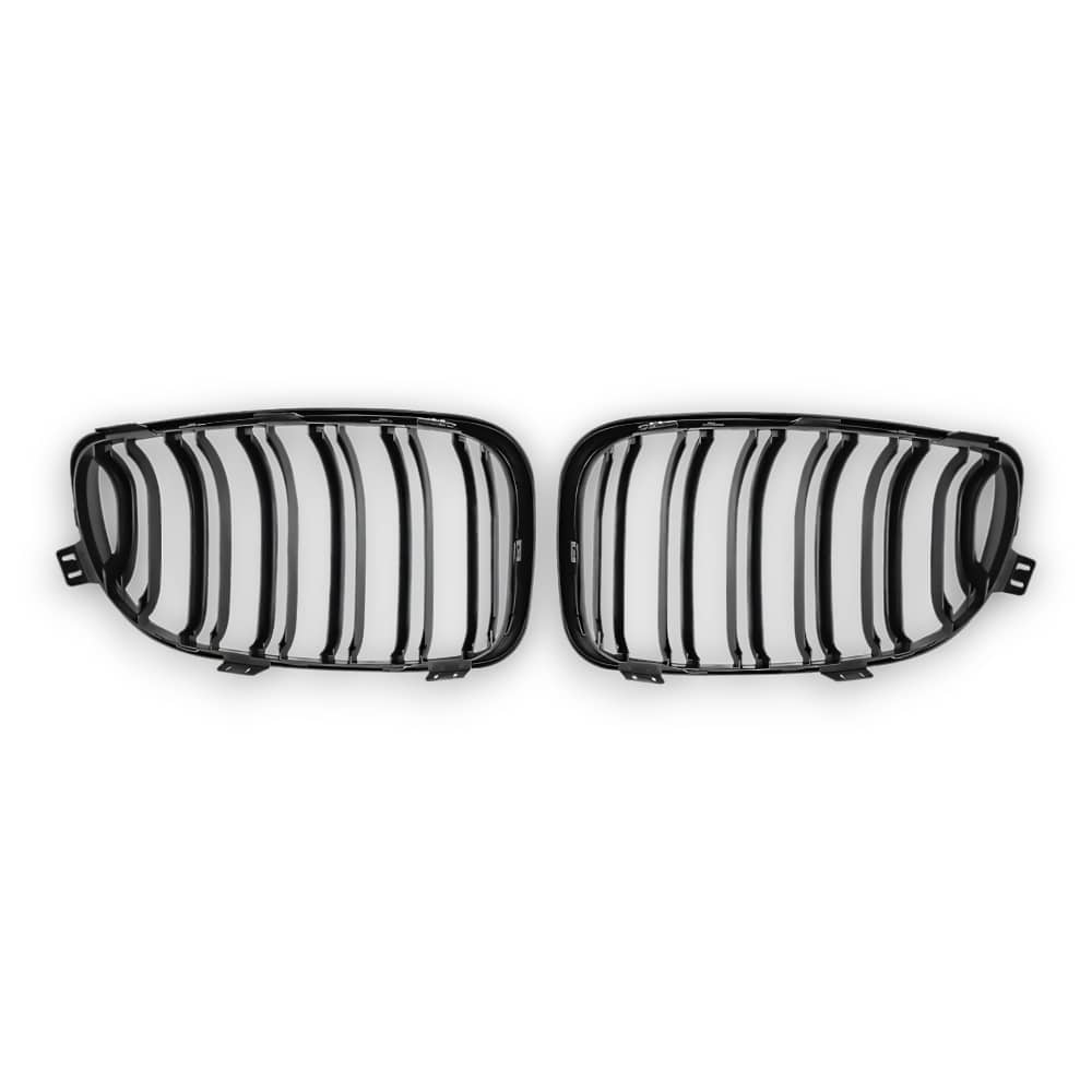 EBI BMW Front Kidney Grille 1 Series E81/E82/E87/E88 | Gloss Black | 2007 - 2011