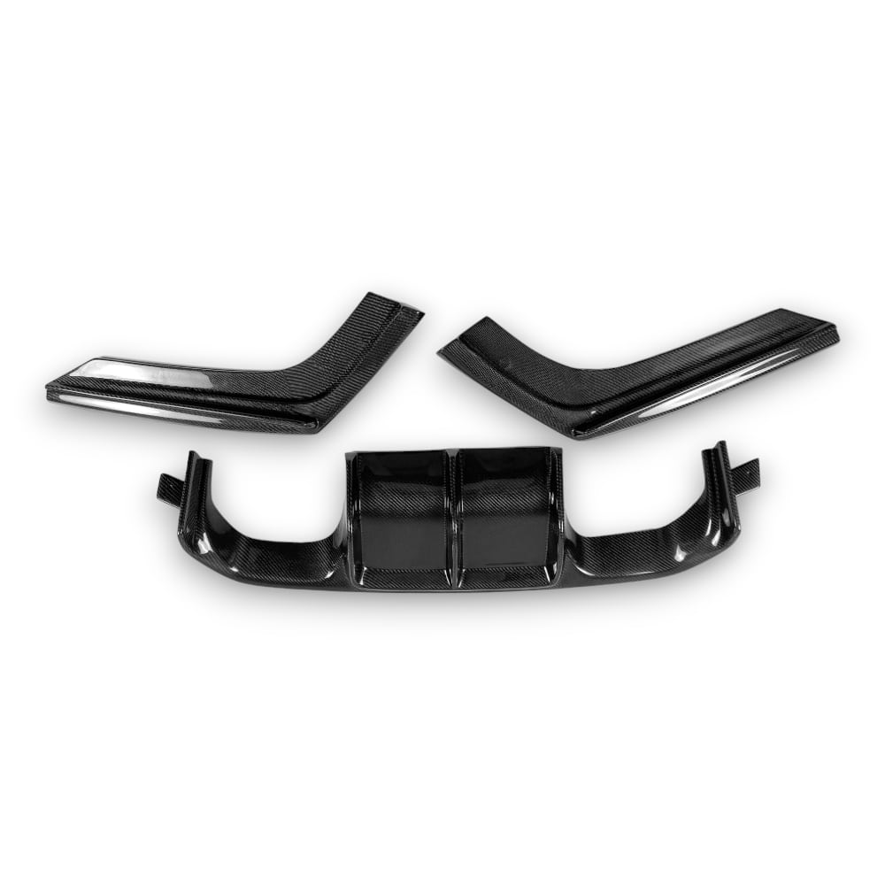 ECI+ BMW F8X M3, M4 V Style Rear Diffuser | Carbon Fiber / Forged Carbon