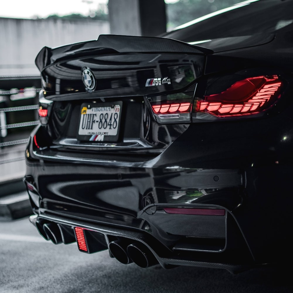 ECI+ BMW F8X M3, M4 LED Rear Diffuser | Carbon Fiber / Forged Carbon