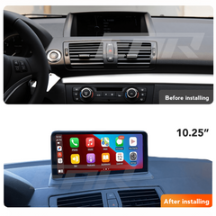 BMW iDrive 8 Android 13.0 1 Series (E81/E82/E87/E88) Multimedia 10.25"/12.3" Touchscreen Display + Built-In Wireless Carplay & Android Auto | 2004 - 2012 | LHD/RHD