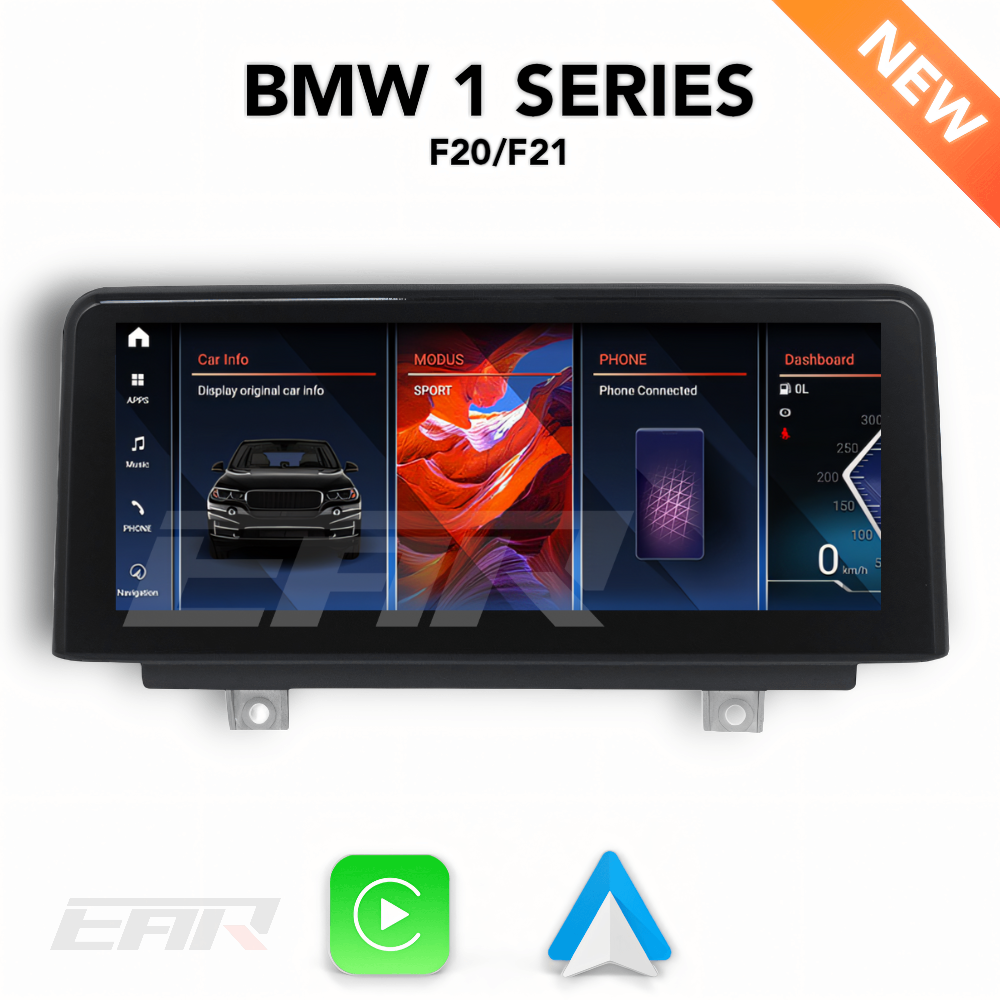 BMW iDrive 8 Android 13.0 1 Series (F20/F21) Multimedia 8.8"/10.25" Touchscreen Display + Built-In Wireless Carplay & Android Auto | 2012+ | LHD/RHD