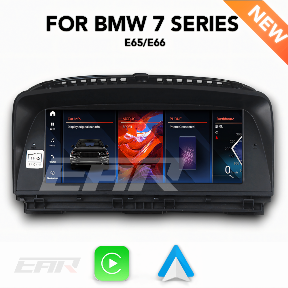 BMW iDrive 8 Android 13.0 7 Series (E65) Multimedia 10.25" Touchscreen Display + Built-In Wireless Carplay & Android Auto | 2001 - 2008 | LHD/RHD