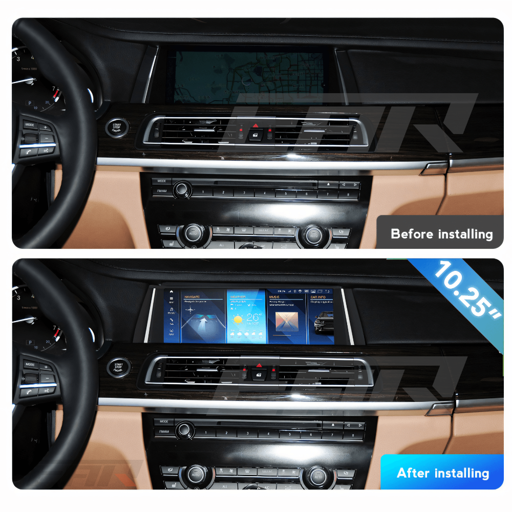 BMW iDrive 8 Android 13.0 7 Series (F01/F02) Multimedia 10.25"/12.3" Touchscreen Display + Built-In Wireless Carplay & Android Auto | 2008 - 2015 | LHD/RHD