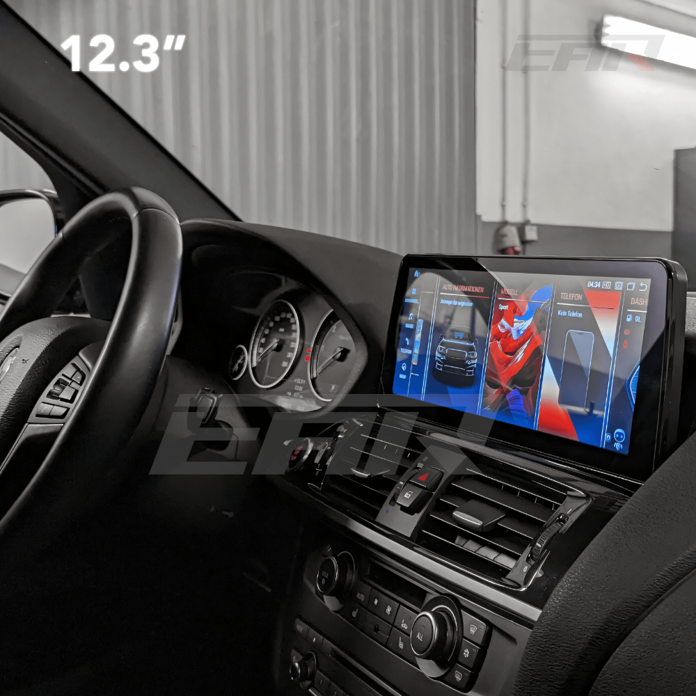 BMW iDrive 8 Android 13.0 X3 & X4 (F25/F26) Multimedia 8.8"/12.3" Touchscreen Display + Built-In Wireless Carplay & Android Auto | 2010+ | LHD/RHD