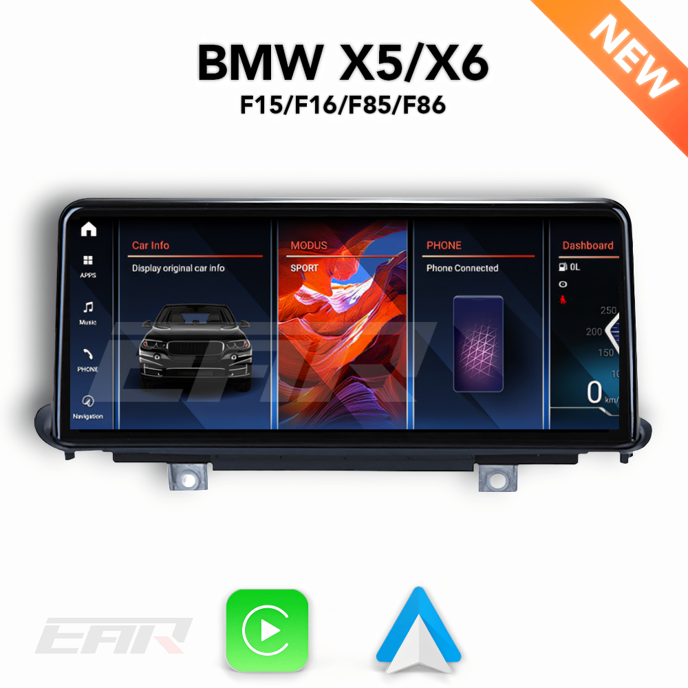 BMW iDrive 8 Android 13.0 X5 & X6 (F15/F16/F85/F86) Multimedia 10.25"/12.3" Touchscreen Display + Built-In Wireless Carplay & Android Auto | 2014 - 2019 | LHD/RHD