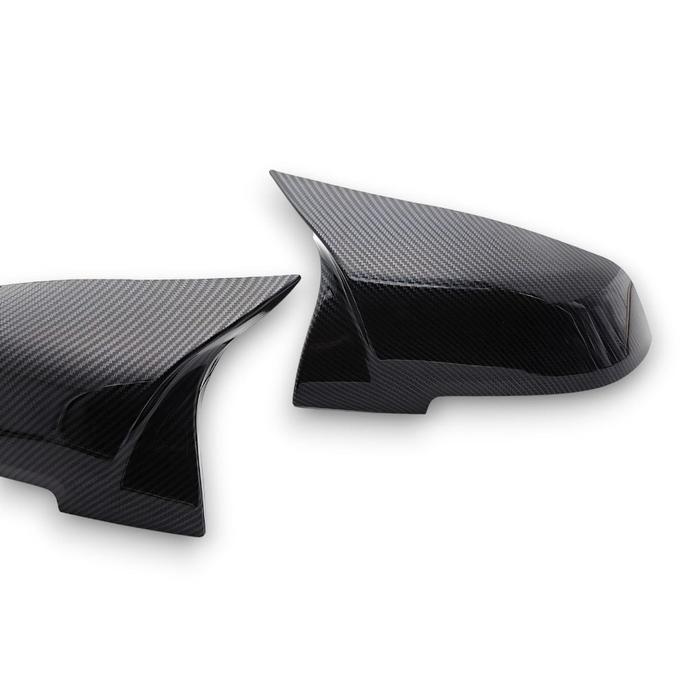 EBI BMW 1/2/3/4 Series (F2X/F3X) M Performance Style Mirror Cap Replacement | Gloss Black | Carbon Fiber Look