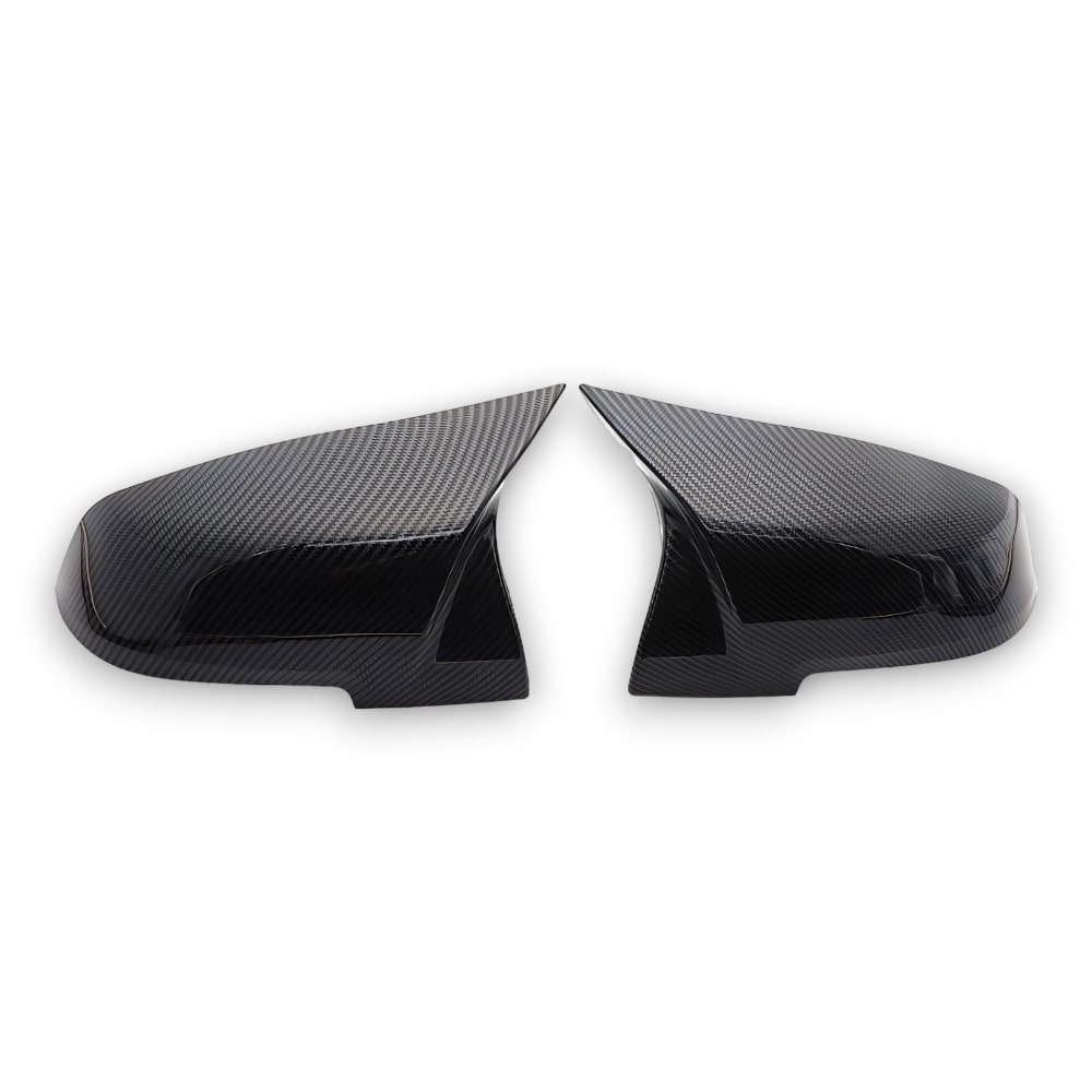 EBI BMW 1/2/3/4 Series (F2X/F3X) M Performance Style Mirror Cap Replacement | Gloss Black | Carbon Fiber Look