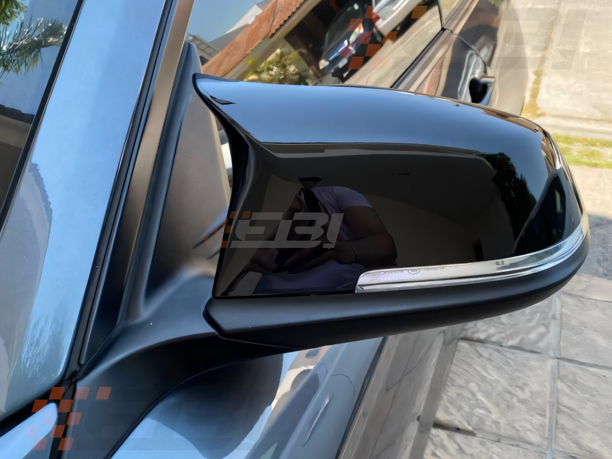 EBI BMW 5, 6 & 7 Series LCI (F10/F11/F18/F07/F06/F12/F13/F01/F02) M Style Mirror Cap Replacement | Gloss Black | Carbon Fiber | 2013 - 2017