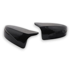 EBI BMW E70/E71 X5/X6 M Style Mirror Cap Replacement | Gloss Black | Carbon Fiber | 2007 - 2013