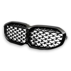 EBI BMW Front Kidney Grille 1 Series F40 | Diamond Gloss Black/Chrome| 2019 - 2024