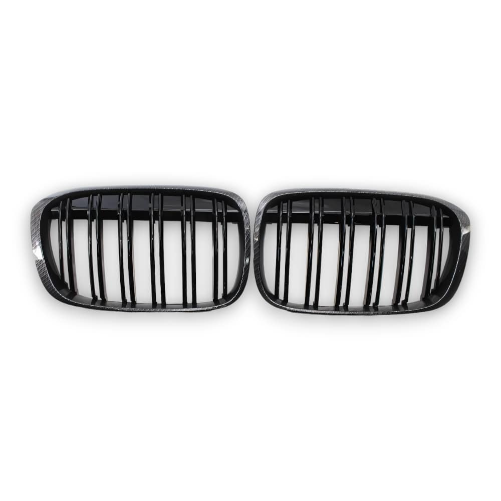 EBI BMW Front Kidney Grille X1 F48/F49 | Gloss Black | Carbon Fiber | 2016 - 2020