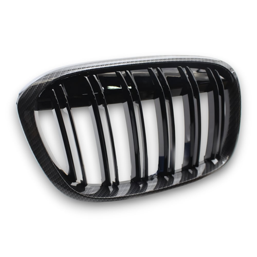 EBI BMW Front Kidney Grille X1 F48/F49 | Gloss Black | Carbon Fiber | 2016 - 2020