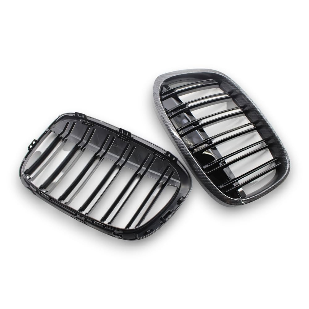 EBI BMW Front Kidney Grille X1 F48/F49 | Gloss Black | Carbon Fiber | 2016 - 2020