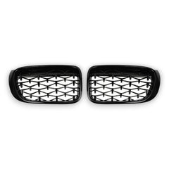 EBI BMW Front Kidney Grille X3 F25 | Diamond Gloss Black / Diamond Chrome | 2010 - 2013