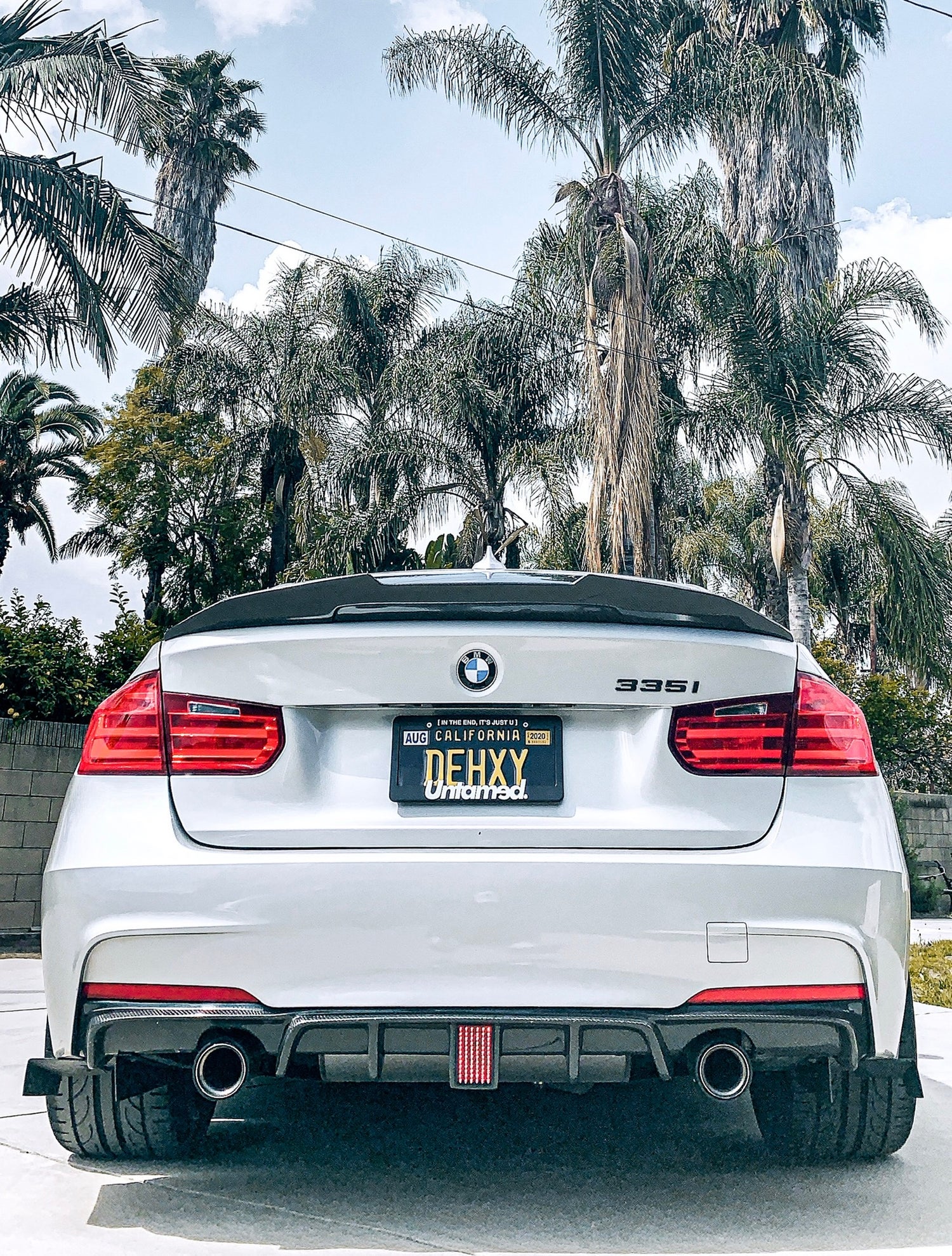 ECI+ BMW 3 Series F30 LED Style Rear Diffuser | Carbon Fiber / Forged Carbon